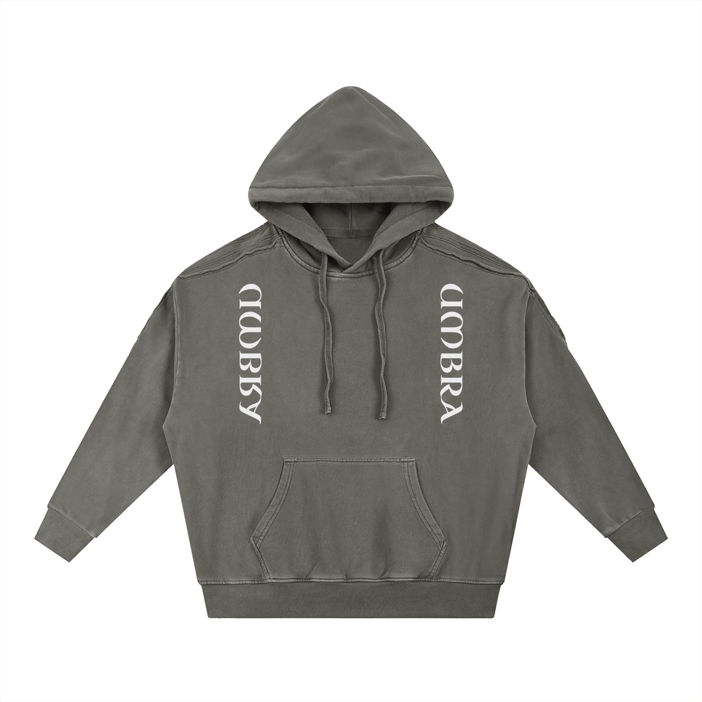 Spine Raw Edge Hoodie