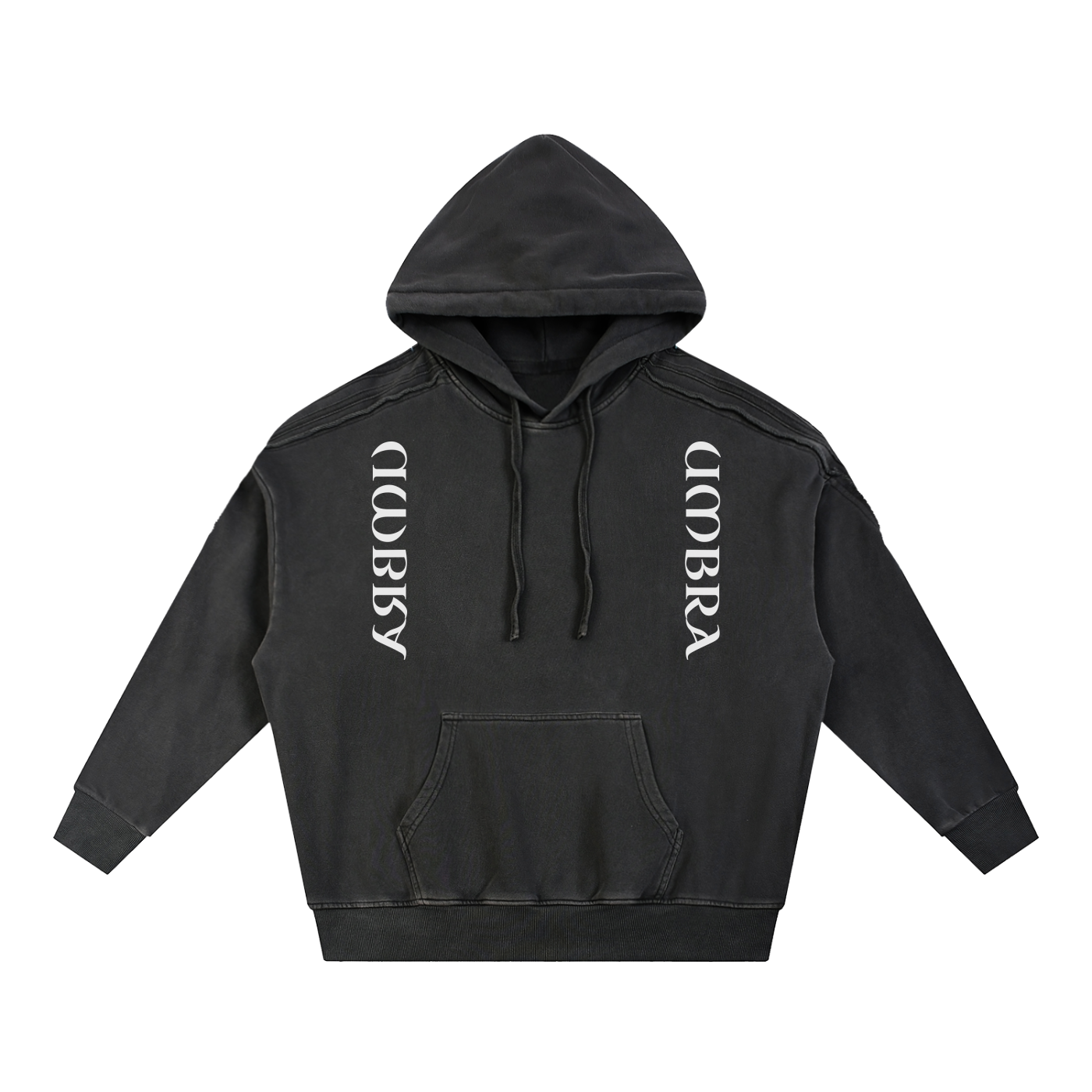 Spine Raw Edge Hoodie